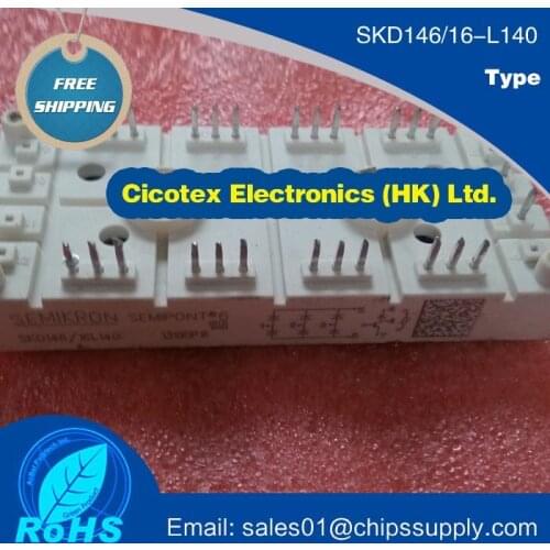 SKD146/16-L140 3-Phase Bridge Rectifier + IGBT braking chopper MODULE IGBT SKD 146/16-L140 SKD146-16-L140