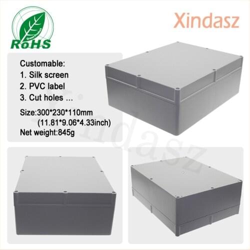 300*230*110mm plastic box enclosures electronic outdoor weatherproof electrical enclosures waterproof sealed