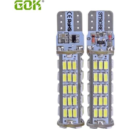 4PCS/LOT T10 led strobe high quality t10 68led flash w5w t10 68smd led 3014 smd car led Light car-styling Bulb wholesale