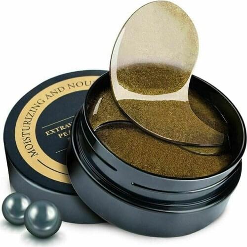 60Pcs Pearl Eyes Mask Collagen Gel Pad Anti-Wrinkle Under Eye Patches Improving Black Deposits Dark Circles Skin Care