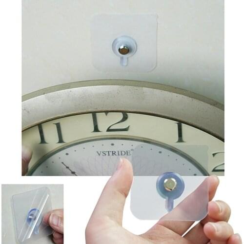 8PCS/Set Non-Trace Self Adhesive Nails Hook For Photo Frame Hole Hanging Nail Wall Paste Tack Photos Cross Stitch Wall Painting