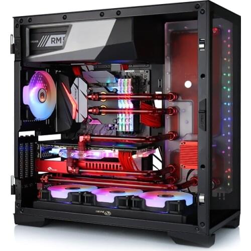 BYKSKI Distro plate for Antec P120 computer case, 5v 3pin, 12V 4pin light header holder DDC pump, RGV-Antec-P120-P