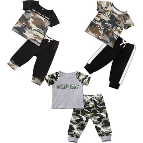 Long Leggings T-Shirt Tops For Toddler Baby Girl Casual Camouflage Cloths Outfit