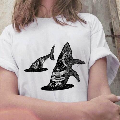 Summer White T Shirt Dark Forest Mountain Arrow Adventure Harajuku Shirts Short Sleeve Tops Female Clothing Graphic Tees Women