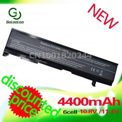 Golooloo 4400MaH Laptop Battery for Toshiba PA3399U-1BAS PA3399U-2BRS PA3399U-1BRS PABAS057 PABAS076 PA3399U-2BASSatellite A100