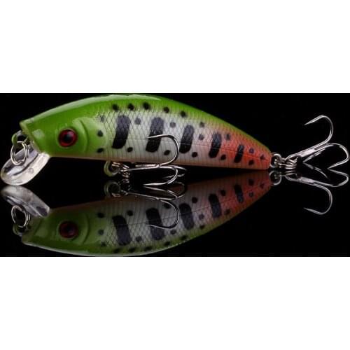 WALK FISH 1PCS 70mm 7.1g Fishing Lure Minnow Crankbait Hard Bait Tight Wobble Fishing Tackle Pesca