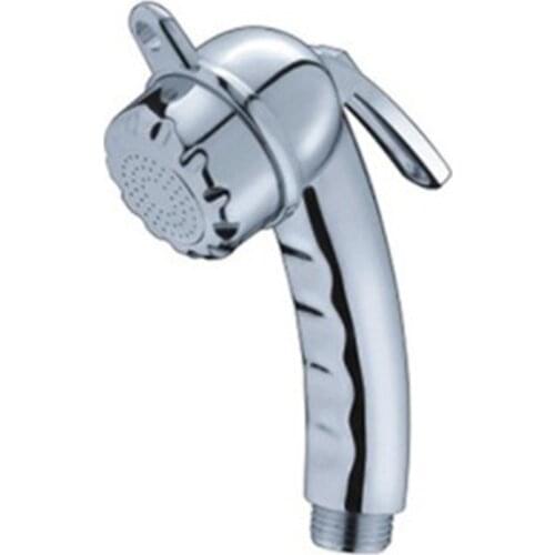 Chrome-colored Shower Head 1/2 With Start / Stop Button Bidet Shower Toilet Small Nozzle Bathroom Kitchen Faucet Tap