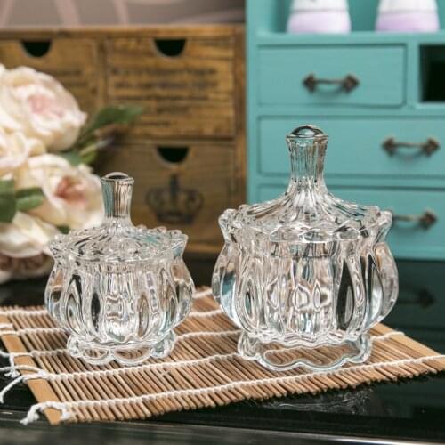 Pumpkin crystal cup Glass Candy Jars Storage Tank Diy scented candle cup Home desktop decorations
