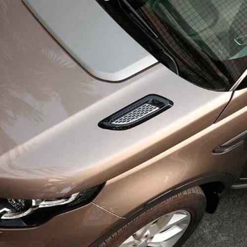 Engine hood air flow intake vent fender grille racing sticker cover for range rover evoque discovery sport styling Accessories