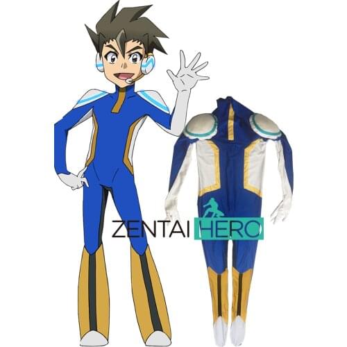 Custom Made THE ANIMATION SHINKALION Superhero Cosplay Costume Daemon Sankan Zentai Bodysuit Halloween Suit