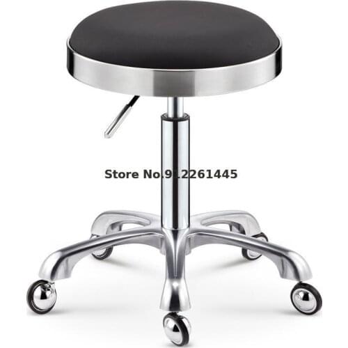 Beauty Chair Rotating Lifting Round Stool Explosion-proof Stool Barber Chair Dagong Stool Hair Salon Round Pulley Master Chair
