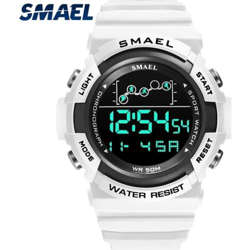 Digital Watches For Men 50M Waterpoof Watch SMAEL Sport Wristwatches Stopwatch Alarm Clock Stopwatch 1426 Big Dial Watch Men
