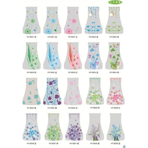 New 1200 X PCS Mixed Styles foldable plastic flower vase PVC vase individual packaging