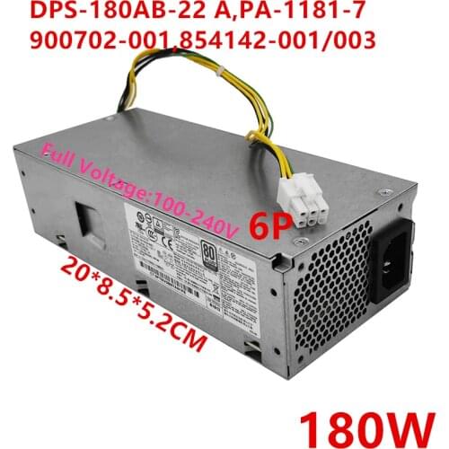 New PSU For HP 280 G2 SFF 6P 180W Power Supply DPS-180AB-22 A PA-1181-7 PS-1181-7 PCH018 900702-001 854142-001 854142-003