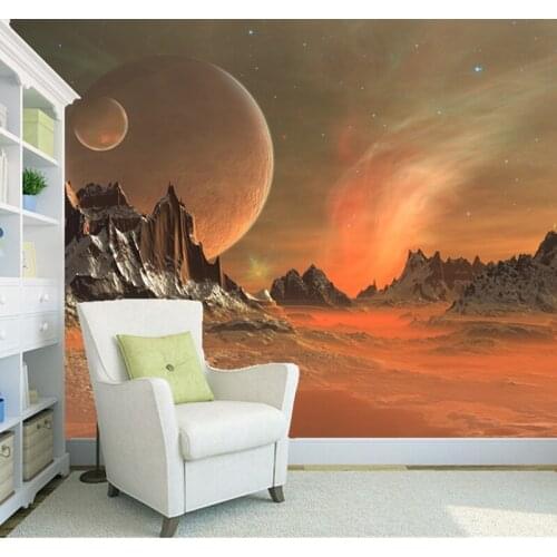 Custom natural landscape wallpaper, star planet, 3D photo mural for the living room bedroom background wall PVC wallpaper