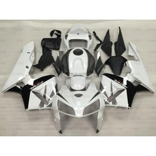 For CBR600 RR 2005 - 2006 Fairings CBR 600 RR 05 White Black Fairing CBR 600 RR 05 Abs Fairing Unpainted