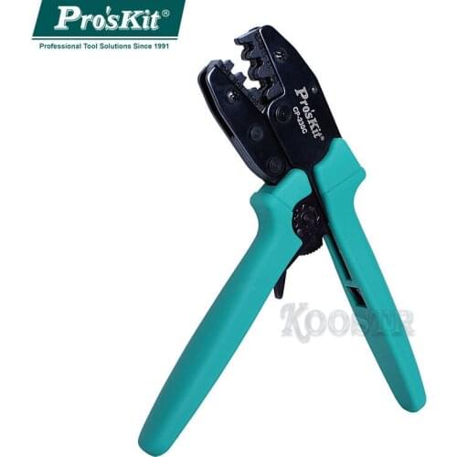 Proskit CP-230C connecting bare terminal crimping pliers clamp ratchet terminal crimping tool cold press pliers