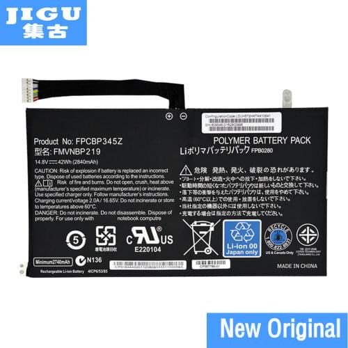 JIGU Original FPCBP345Z Laptop Battery For Fujitsu LifeBook UH572 UH552 Ultrabook FMVNBP219 FPB0280 FPCBP345Z 14.8V 2840mAh