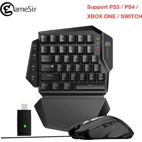 Original GameSir VX E-sports Wireless Gamepad 2.4G Keyboard Mouse Combo Joystick For Switch / Xbox one / PS3 / PS4 Controller