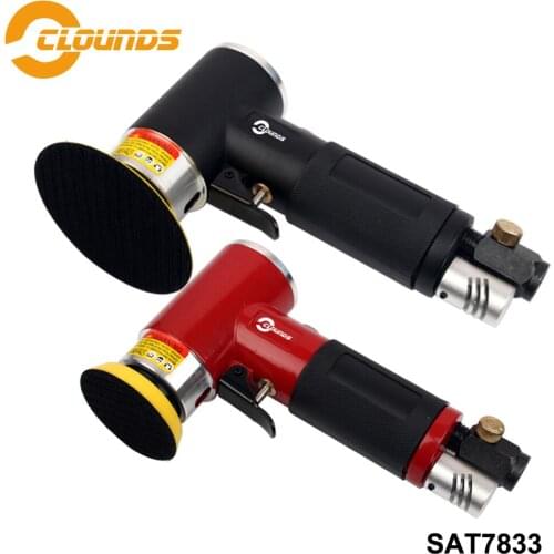SAT7833 Pneumatic Sander Air Tool 2" 3" Pad Size Orbital Mini Air Sander Power Tools