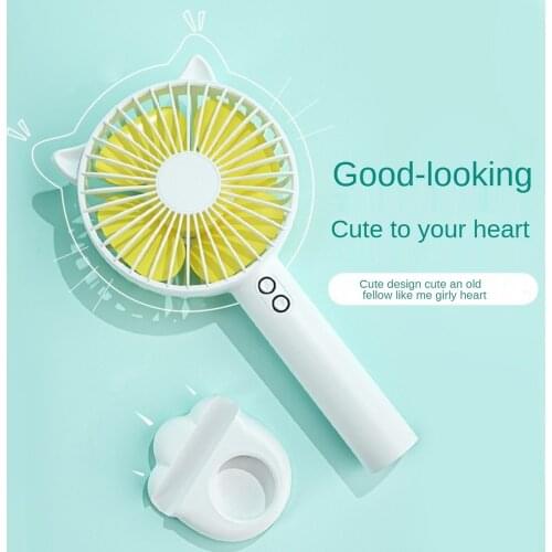 Mini Handheld Fan Portable for Fans Stand Handheld USB Rechargeable Fans Silent Small Fan for Home Travel Hand Floor Standing