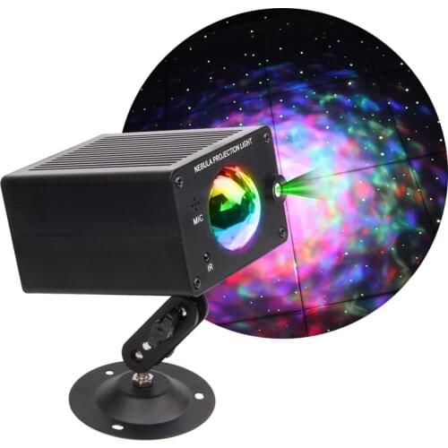 16 Colors Remote Control Water Pattern Laser Projector LED Galaxy Stage Effect Night LightingDisco Ball Lamp For DJ Party