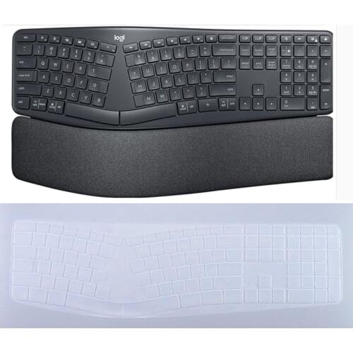For Logitech Ergo K860 Wireless Ergonomic K 860 Keyboard Silicone Dustproof mechanical Wireless keyboard Cover Protector skin