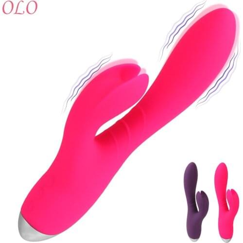 G-spot Clitoris Stimulator 10 Modes Dual Motor Bunny Rabbit Vibrators Kneading Sliding Massage Adult Products Sex Toys For Women