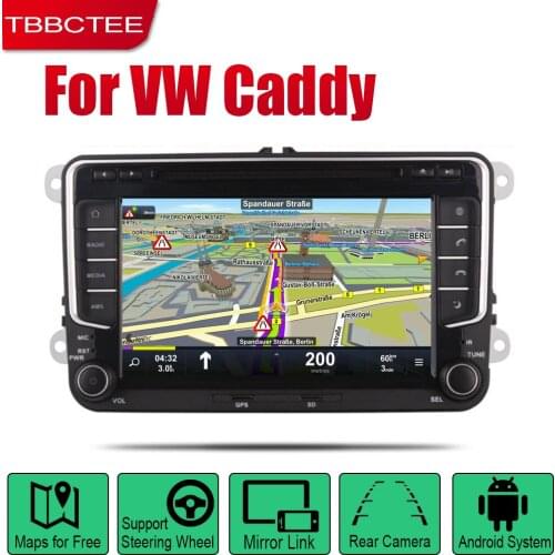 TBBCTEE Auto Radio 2 Din Android Car DVD Player For Volkswagen VW Caddy 2004~2013 GPS Navigation BT Wifi Map Multimedia system