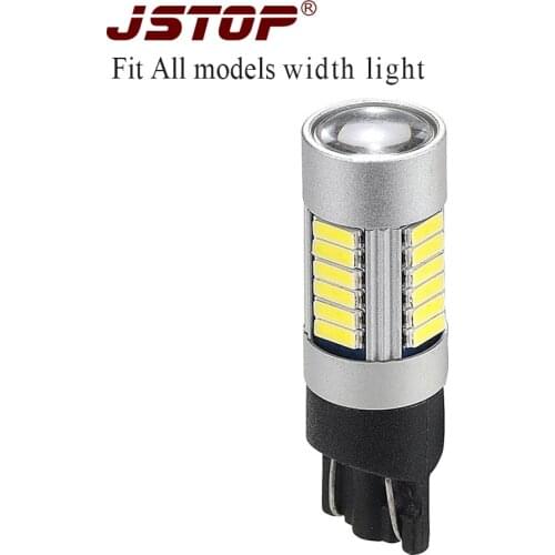 Fit all car model LED Signal Light w5w T10 External Lights canbus 12V 27SMD W5W T10 6000k led Wedge spotlight lens Eyebrow lamp
