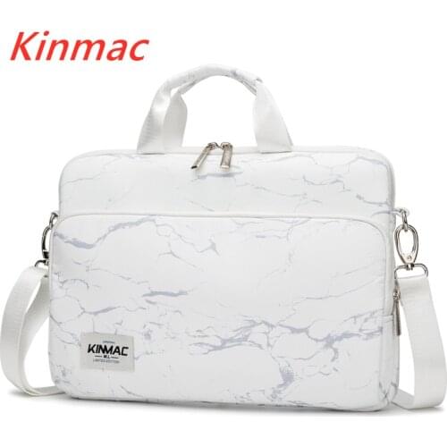 Kinmac Brand Waterproof Messenger Laptop Bag 13,14,15,15.6 inch, White Marble Case For MacBook Air Pro 13.3,15.4 Dropship V112
