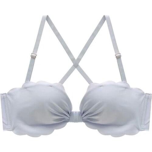 Sexy Lingeries Wireless Bra For Women Breathable Non-slip Padded Push Up Girl Bra Female Soft Cross Strap Butterfly Underwear