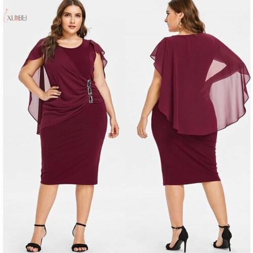 Mother Of The Bride Dresses Plus Size Chiffon 2019 Scoop Neck Short Sleeve Wedding Party Gown