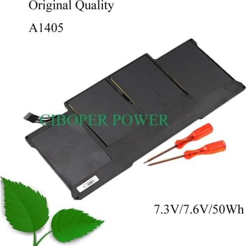 Ciboper 7.3/7.6V 50Wh A1405 Laptop Battery for Air 13" A1466 A1369 2011 2012 -2014 year production Replace A1405 A1496
