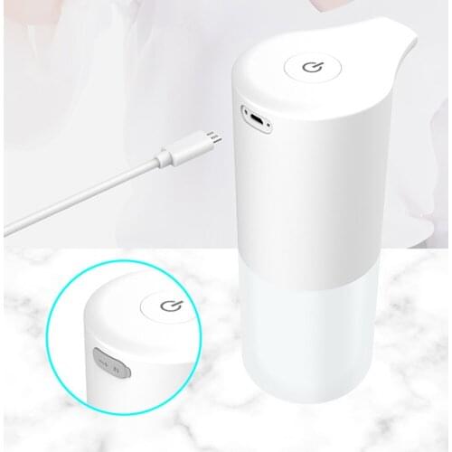 350ml Automatic Soap Dispenser USB Charging Infrared Induction Sensor Hand Washer Touchless Hand Sanitizer Foam Soap Dispenser