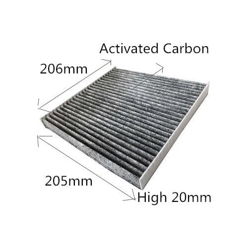 Free Shipment 88970273 Factory Outlet C35644 Durable Carbon Car Cabin Air Filter WIX24871 for PONTIAC VIBE 20*205*206mm CAF1765