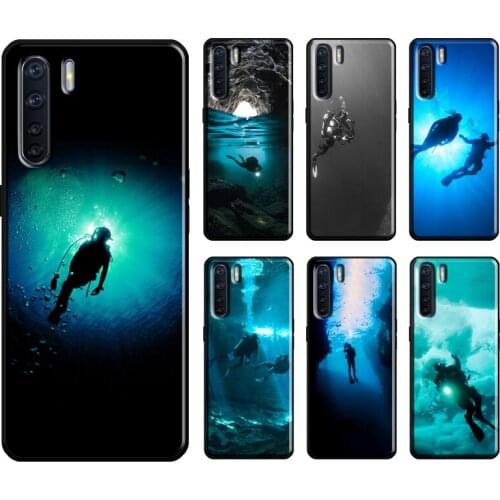 Scuba Diving Diver Cover For OPPO A91 A72 A52 A15 A83 Reno 4 Pro 2 Z A3S A5S A1K F7 A9 A5 A31 A53 2020 Case