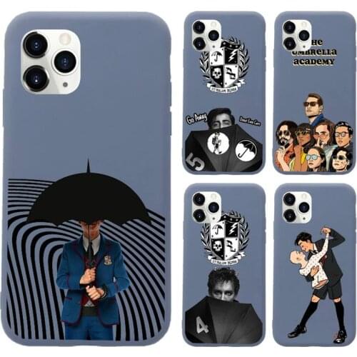 The Umbrella Academy Phone Case Blue Candy Color for iPhone 11 12 mini pro XS MAX 8 7 6 6S Plus X SE 2020 XR