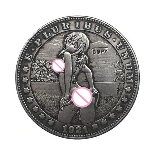 Hobo Nickel 1921-D USA Morgan Dollar COIN COPY Type 95