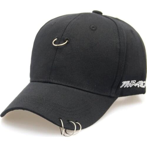 High quality kpop Hoop fashion hip hop cap Black Baseball Cap personalized hats Snapback hat Casquette baseball gorra adjustable