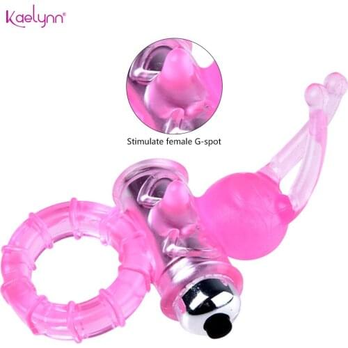 New 2 in 1 Penis Rings Cock Rings For Male Penis Massage Clitoris Stimulator Delay Ejaculation Masturbator Adult Erotic Sex Toys