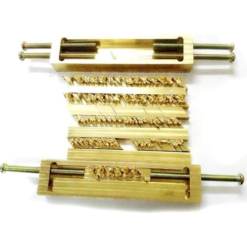 Brass Flexible Letters,CNC Engraving Mold ,Hot Foil Stamping Machine,Number,Symbol Customization Font,Character Mold