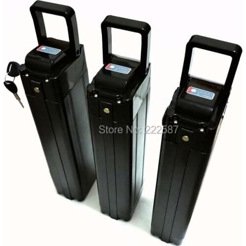 36V 10AH 10.4Ah silver fish bottom discharge bike battery lithium rechargeable battery Aluminum housing (for Samsung lg cell