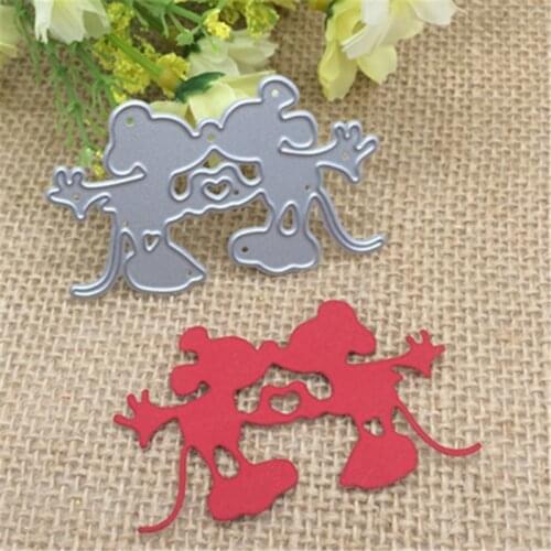 Love cartoon mouse for Scrapbook Metal Cutting Dies Stencil Scrapbooking Photo Album Card Paper Embossing Craft DIY