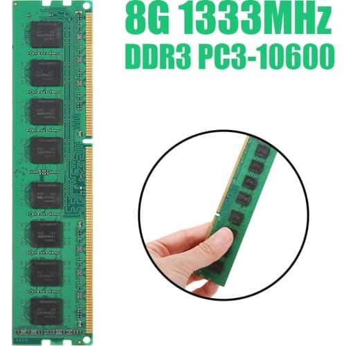 POHIKS PC Memory RAM Memoria Module Computer Desktop DDR3 8GB PC3 1333MHZ 10600 8G RAM for AMD PC Computer Desktop