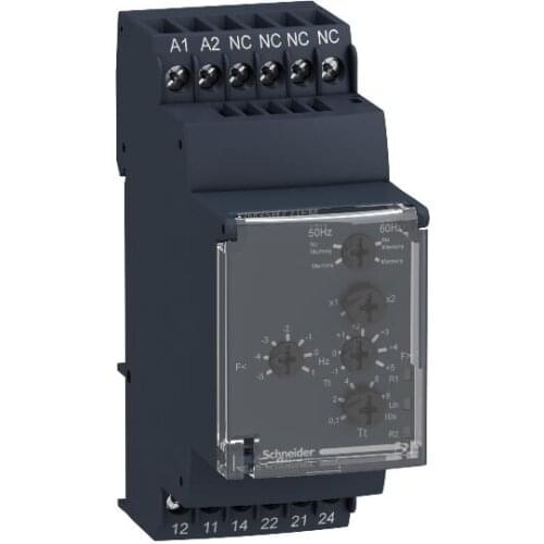 RM35HZ21FM Modular frequency control relay, 5 A, 1 CO + 1 CO, 120…277 V AC