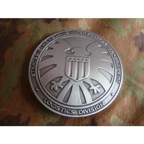 The Avengers Aegis Metal Badge Wallet Badge Metal Badge Pure Copper Pin Badge Gift Cosplay Birthday Gift