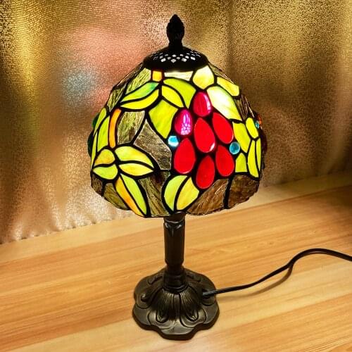 Table Lamp Mediterranean Tiffany Handmade Stained Glass Vintage Art Turkish Mosaic Bedroom Nightstand Desk Decorative Lights