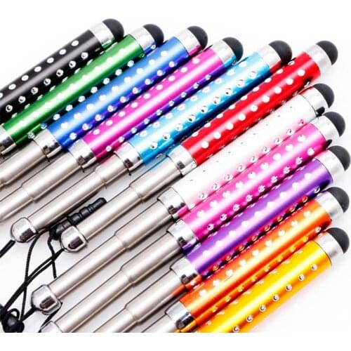 Touch Screen Pen Unique Retractable Capacitive Diamond Stylus for iPhone iPad Tablet PC