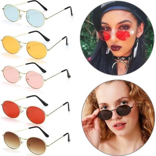 Summer Fashion Sunglasses Gold Black Metal Frame Eyewear Vintage Gradient Mirror Eyeglasses UV400 Sun Glasses Trendy Accessories